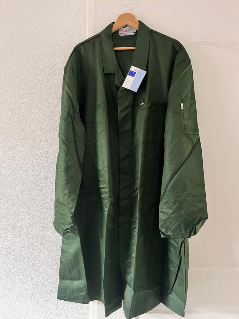 Nieuwe KLM - Nomex stofjas Maat 52 Anti static, Tuin en Terras, Werkkleding, Ophalen of Verzenden, Nieuw, Heren, Jas