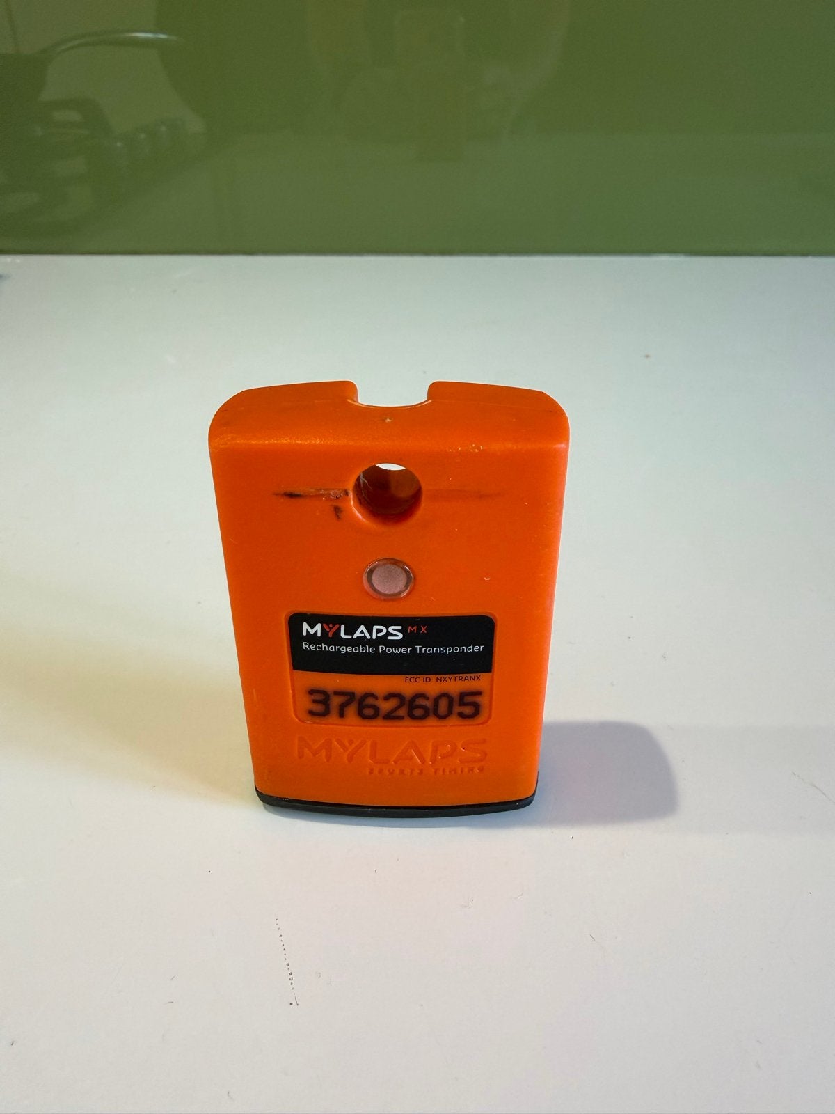 MYLAPS MX Oplaadbare Power Transponder met lader, Ophalen of Verzenden, Gebruikt