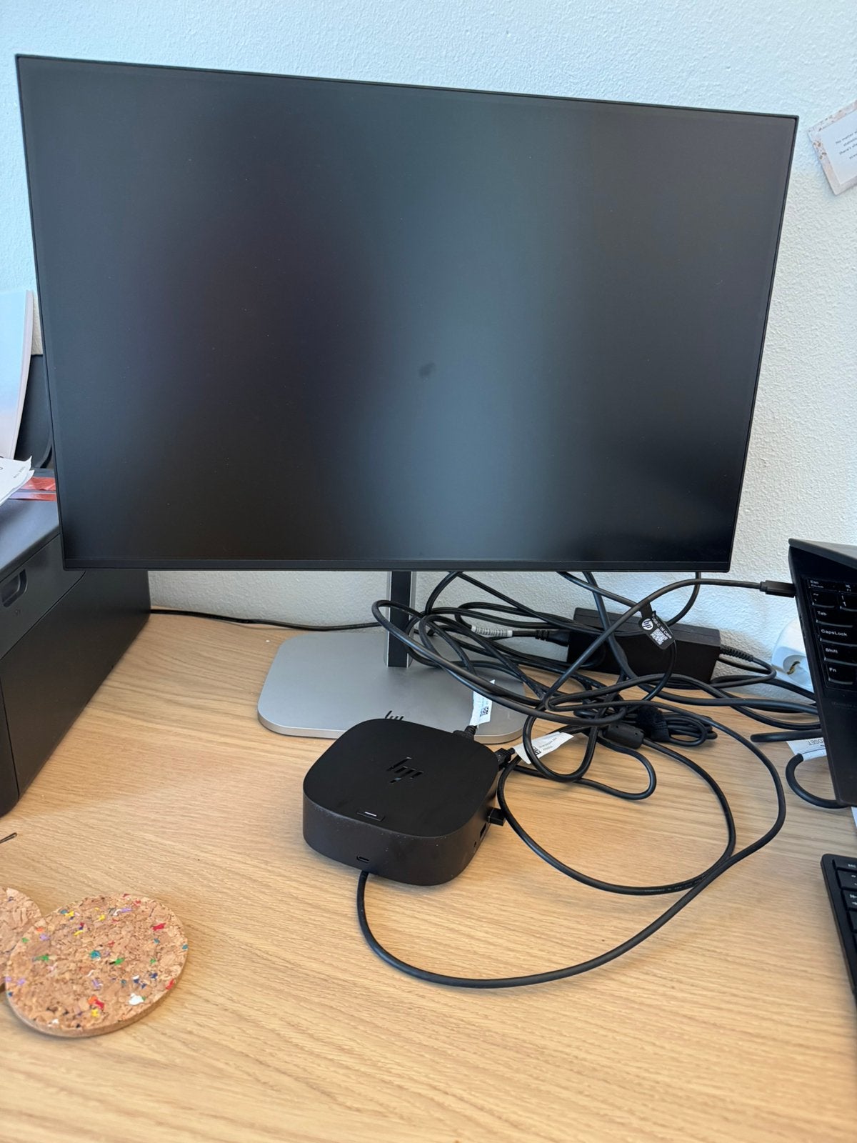 HP Monitor 24inches, HP Docking Station, Computers en Software, Monitoren, Ophalen, IPS, Full HD, Zo goed als nieuw