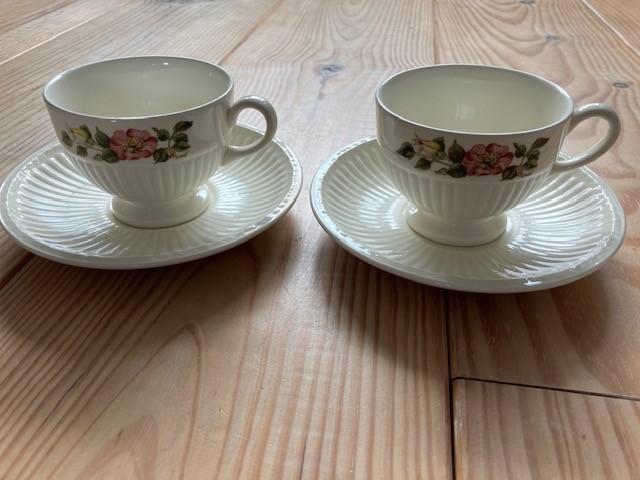 Set van 2 Briar Rose theekopjes met schotel, Ophalen, Gebruikt, Overige stijlen, Kop(pen) en/of Schotel(s)