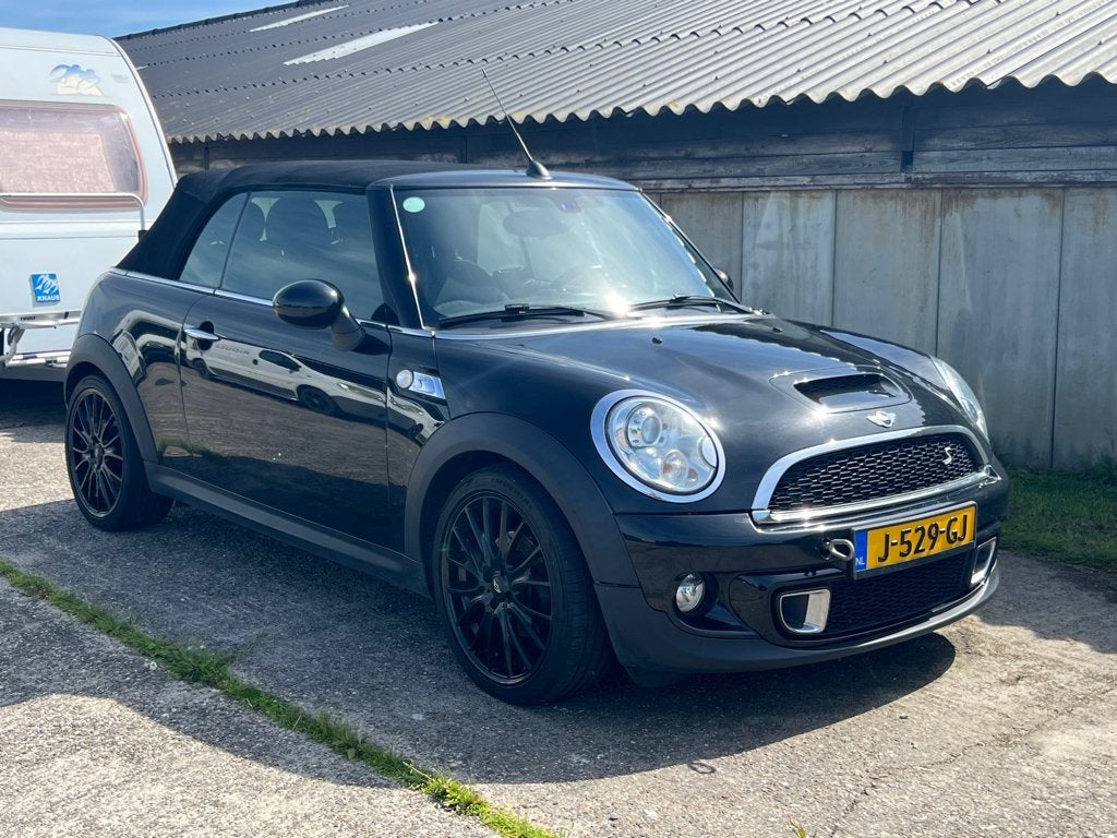 Mini 2.0D 105KW Cooper Cabrio 2013 Zwart, Auto's, Mini, Particulier, Cabrio, Airbags, Airconditioning, Centrale vergrendeling
