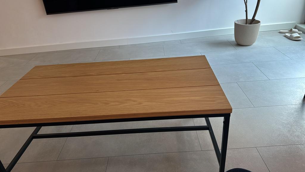 Salontafel en eettafel met 2 stoelen, Huis en Inrichting, Tafels | Salontafels, 100 tot 150 cm, Zo goed als nieuw, Rechthoekig