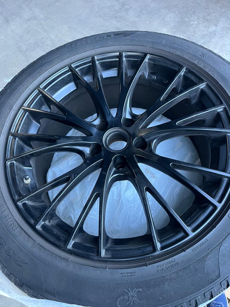 Porsche Macan origenele velgen 19 inch met pirelli banden, Auto-onderdelen, Banden en Velgen, 19 inch, Gebruikt, 255 mm, Banden en Velgen