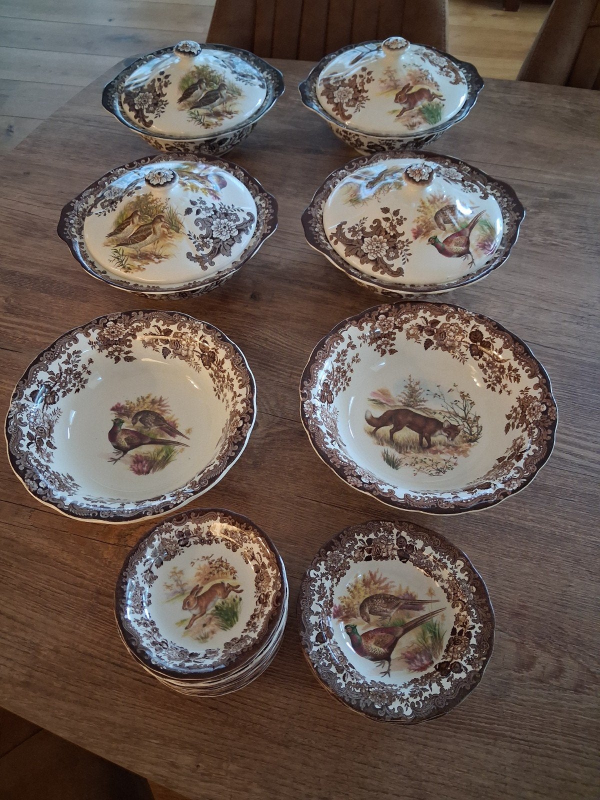 The Royal Worcester Palissy game oud Engels jachtservies, Ophalen of Verzenden, Overige stijlen, Aardewerk, Schaal of Schalen