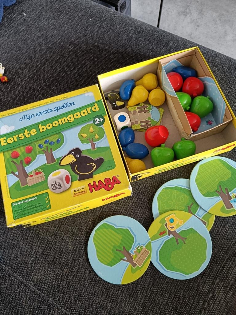 HABA Mijn Eerste Spellen: Eerste Boomgaard (2+ jaar), Ophalen of Verzenden, Gebruikt, Puzzelen