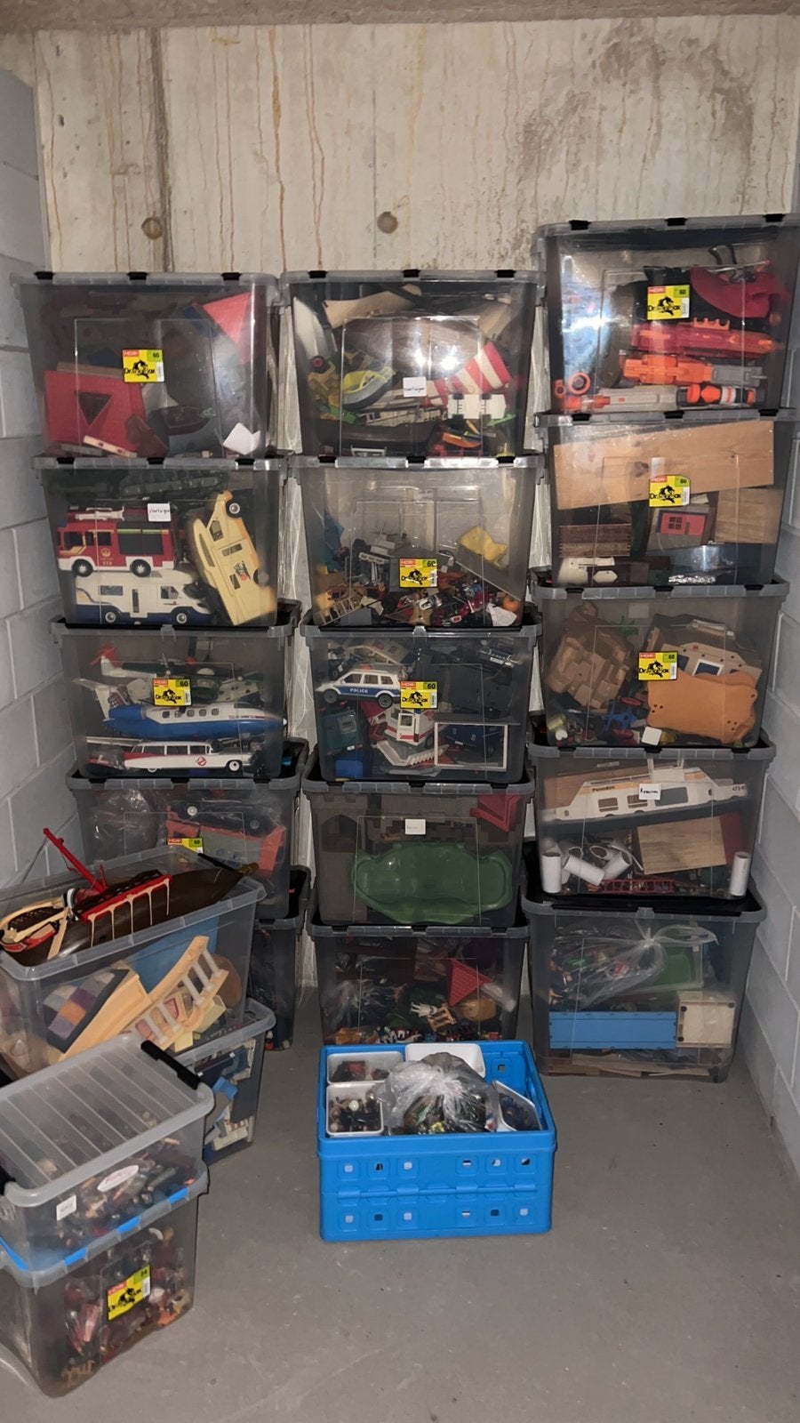 Enorm grote collectie playmobil (en nerf geweren), Ophalen, Zo goed als nieuw, Losse onderdelen