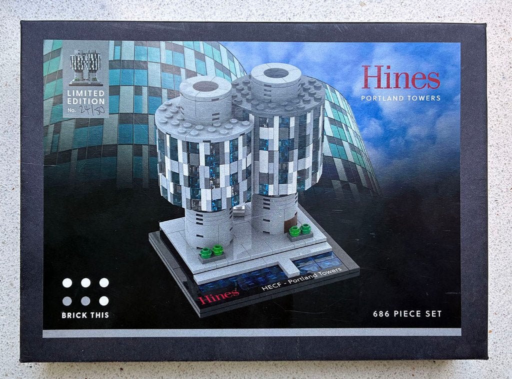 brick this,  Lego arcitectuur,  Portland Towers (Denemarken), Lego, Nieuw, Architecture, Ophalen of Verzenden