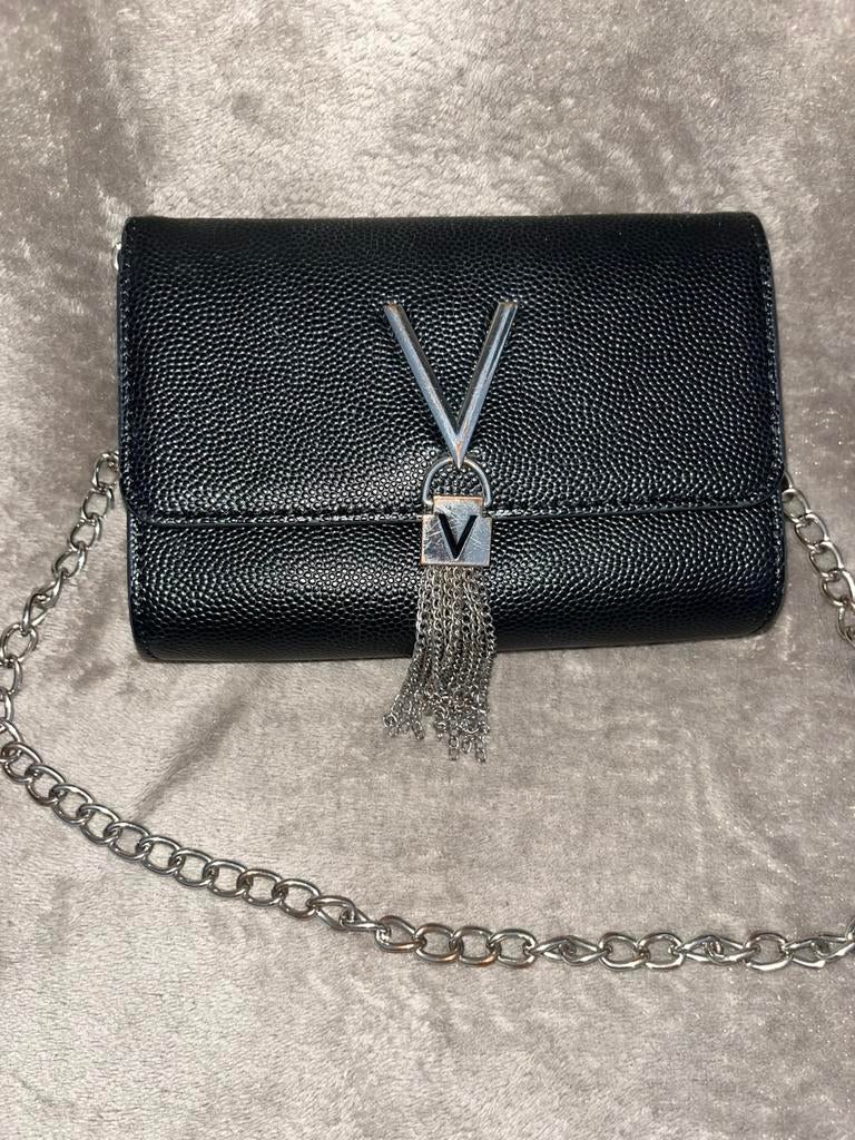 echte valentino tas, Ophalen of Verzenden, Zo goed als nieuw, Zwart