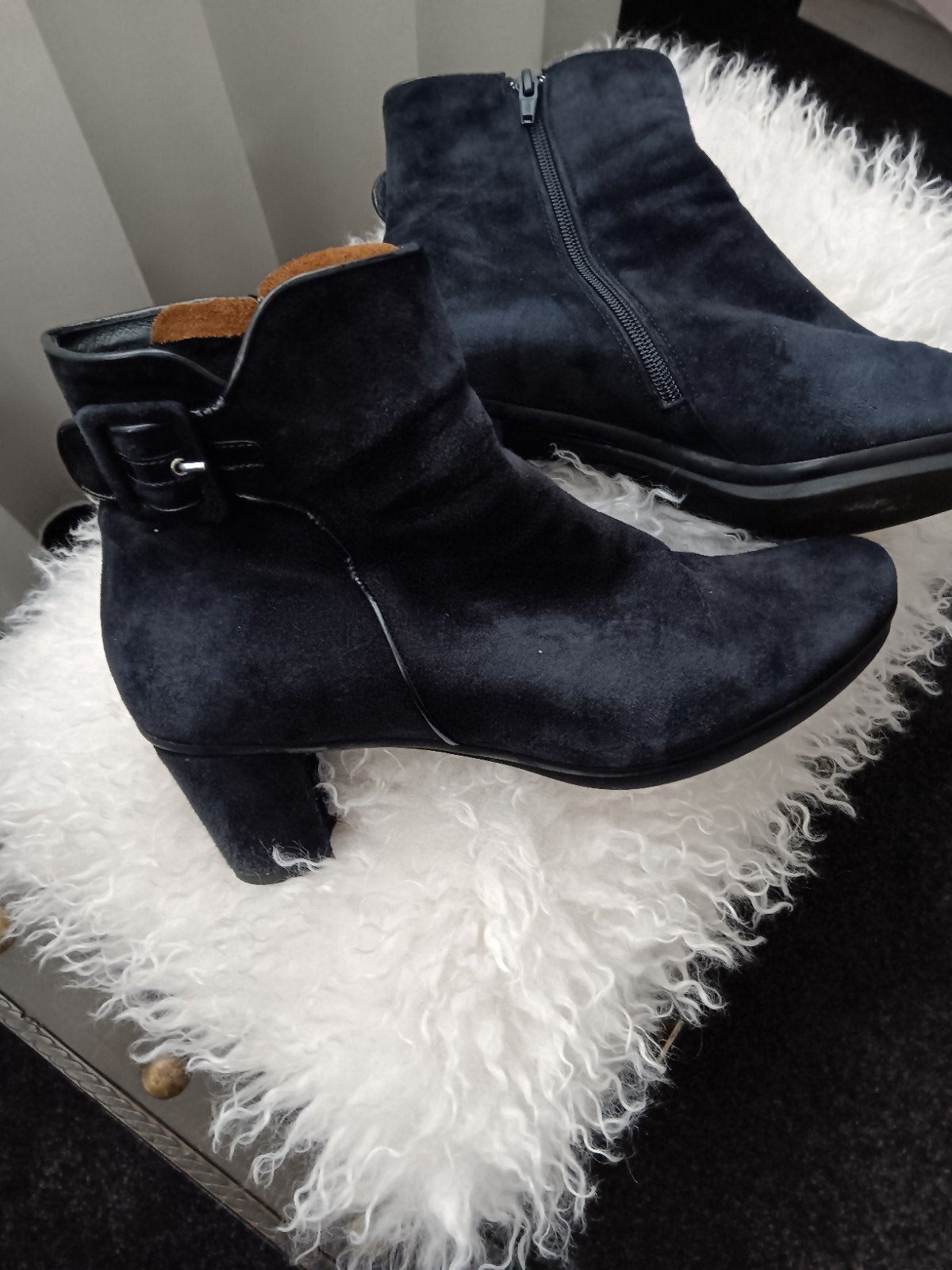 Te Koop: POCCO PAZZA Laarsjes,   mt 42. (J-84), Kleding | Dames, Schoenen, Blauw, Ophalen of Verzenden, Zo goed als nieuw, Lage of Enkellaarzen
