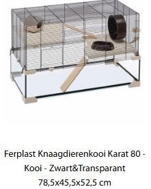 Hamsterhok incl. toebehoren (laatste foto van het hok etc), Gebruikt, 75 tot 110 cm, Ophalen, Minder dan 60 cm