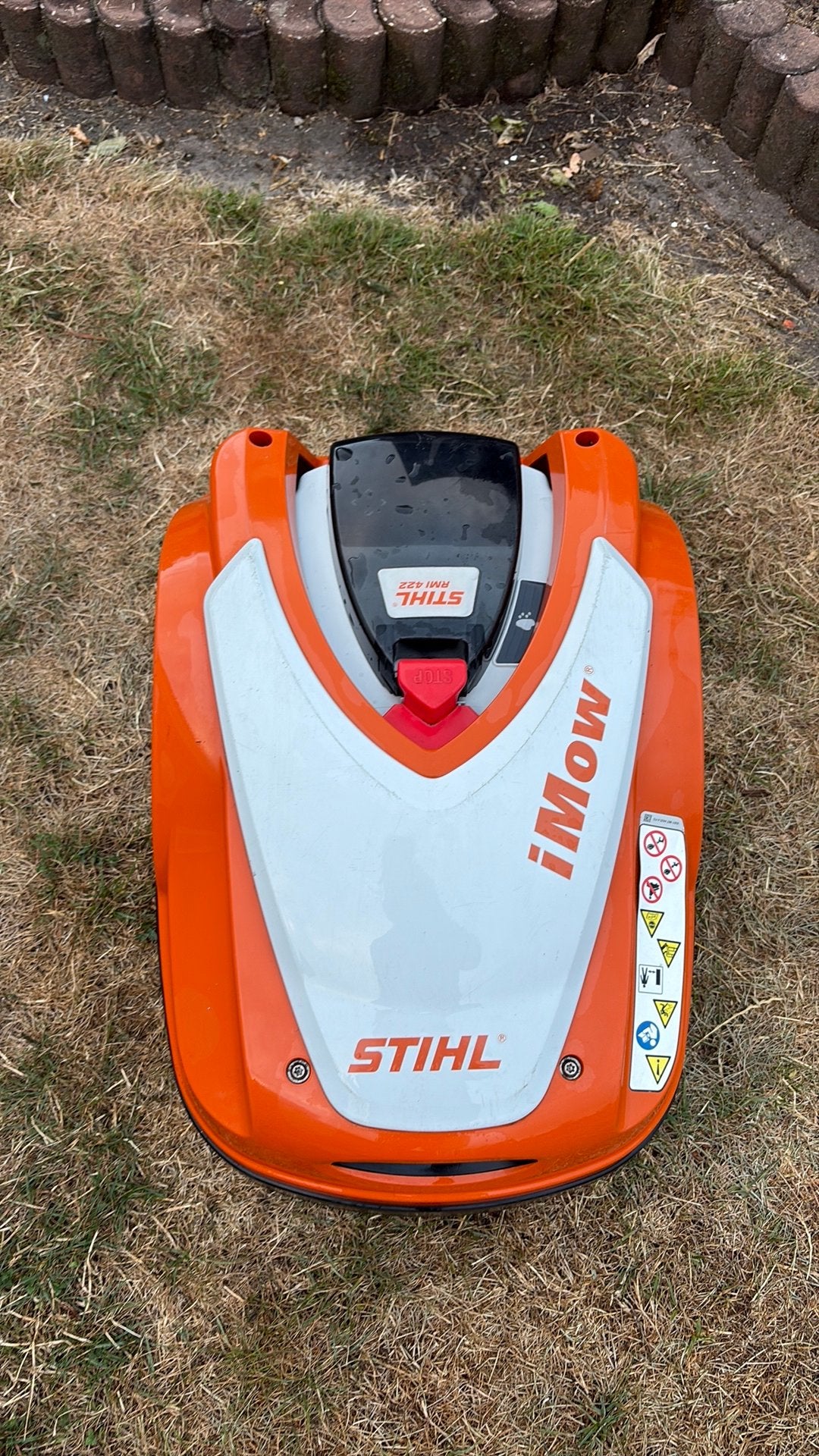 Stihl imow rmi422, Tuin en Terras, Ophalen, Gebruikt, 20 tot 25 cm, Met regensensor