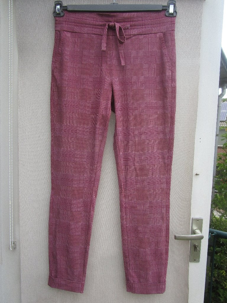 Broek STUDIO ANNELOES mt 38/40  roze  ruit, Maat 38/40 (M), Studio Anneloes, Verzenden, Nieuw