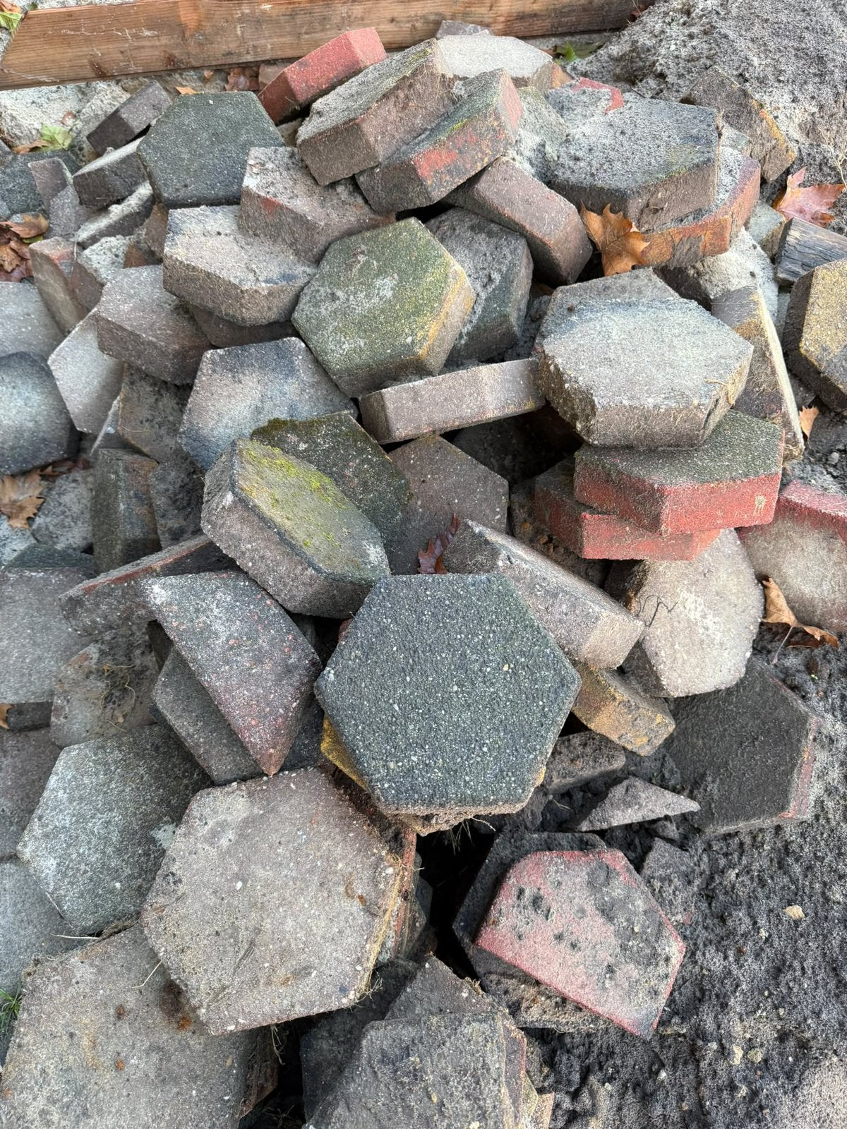 Gratis Stenen ophalen +- 15 m, Ophalen, Gebruikt, Klinkers, 10 m² of meer
