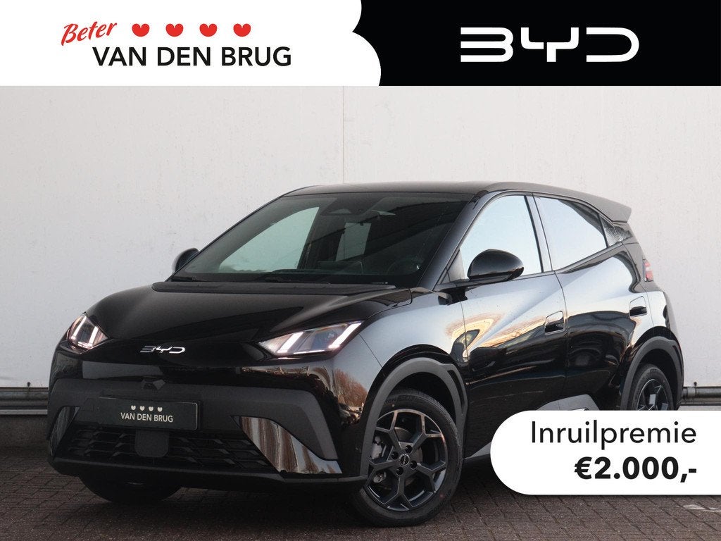 BYD DOLPHIN SURF Comfort 156pk 43 kWh | €2000 korting | 31, Auto's, BYD, Zwart, 156 pk, Zwart, 1365 kg