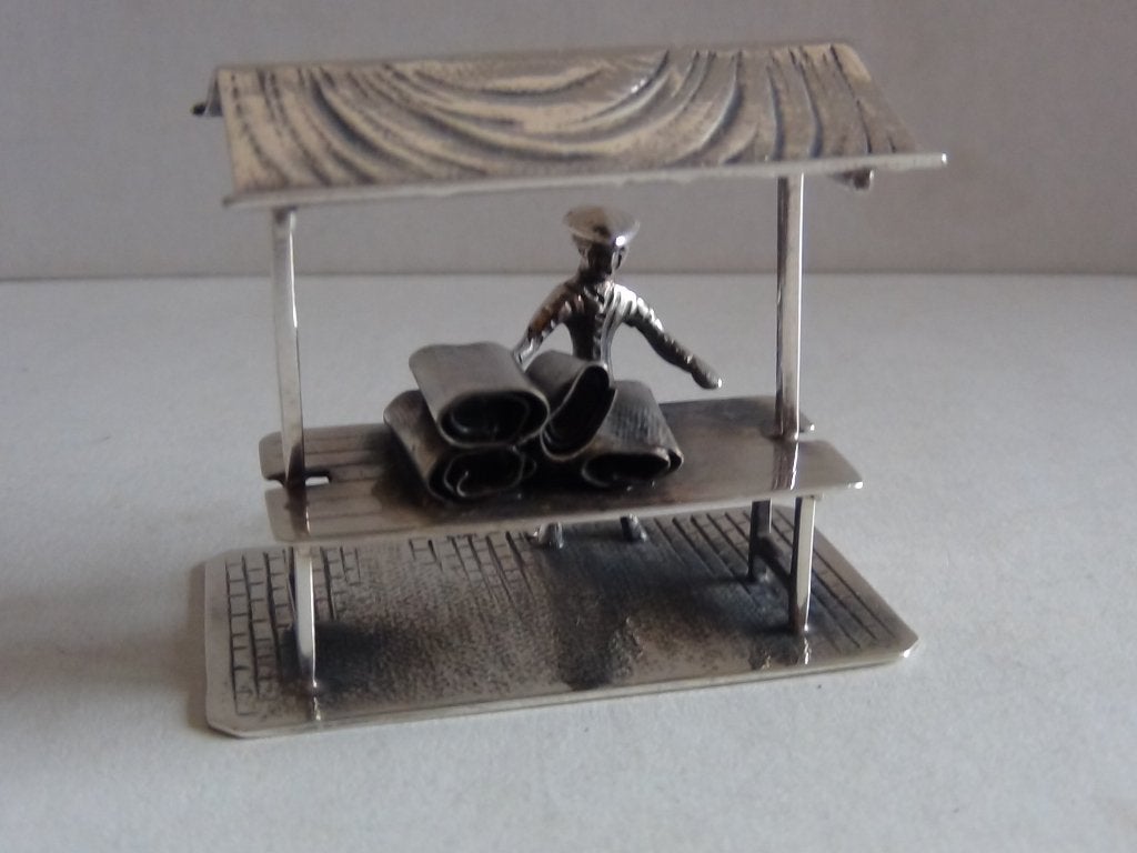 Miniatuur zilver FK5 stoffenkraam zilveren miniaturen, Verzenden, Zilver