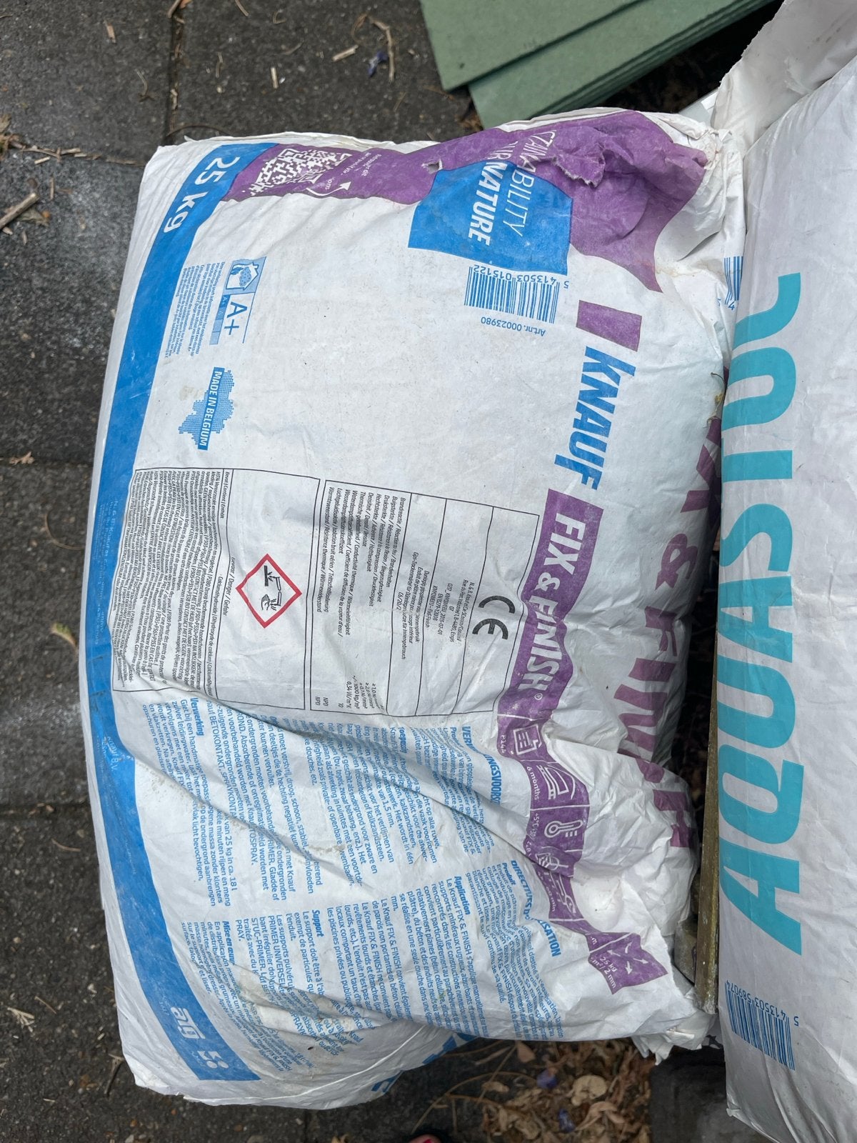 Knauf Fix & Finish Stucmortel 25 kg, Ophalen of Verzenden, Nieuw