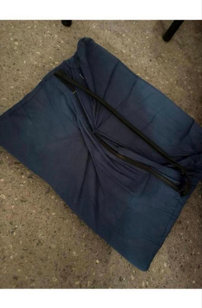 Comfortabel Rug Kussen - Blauw, Ophalen of Verzenden, Gebruikt, Blauw, Overige vormen