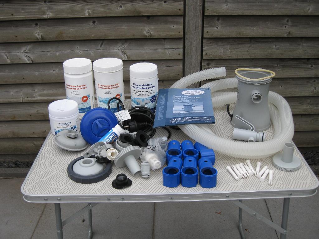 Intex zwembad met alle toebehoren., Ophalen, Minder dan 80 cm, Opzetzwembad, 200 tot 400 cm