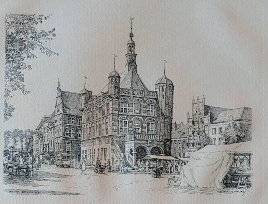 Deventer centrum ... H.E. Roodenburg ..., Ophalen of Verzenden