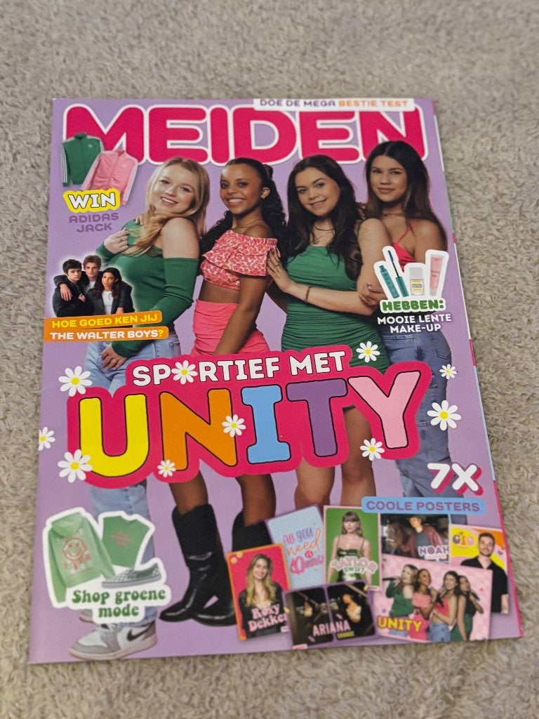 MEIDEN magazine ‘sportief met Unity’, Boeken, Ophalen of Verzenden, Nieuw, Damesbladen