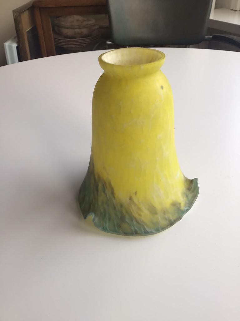 Lampenkapje glas pâte de verre  jugendstil, Antiek en Kunst, Antiek | Lampen, Ophalen of Verzenden