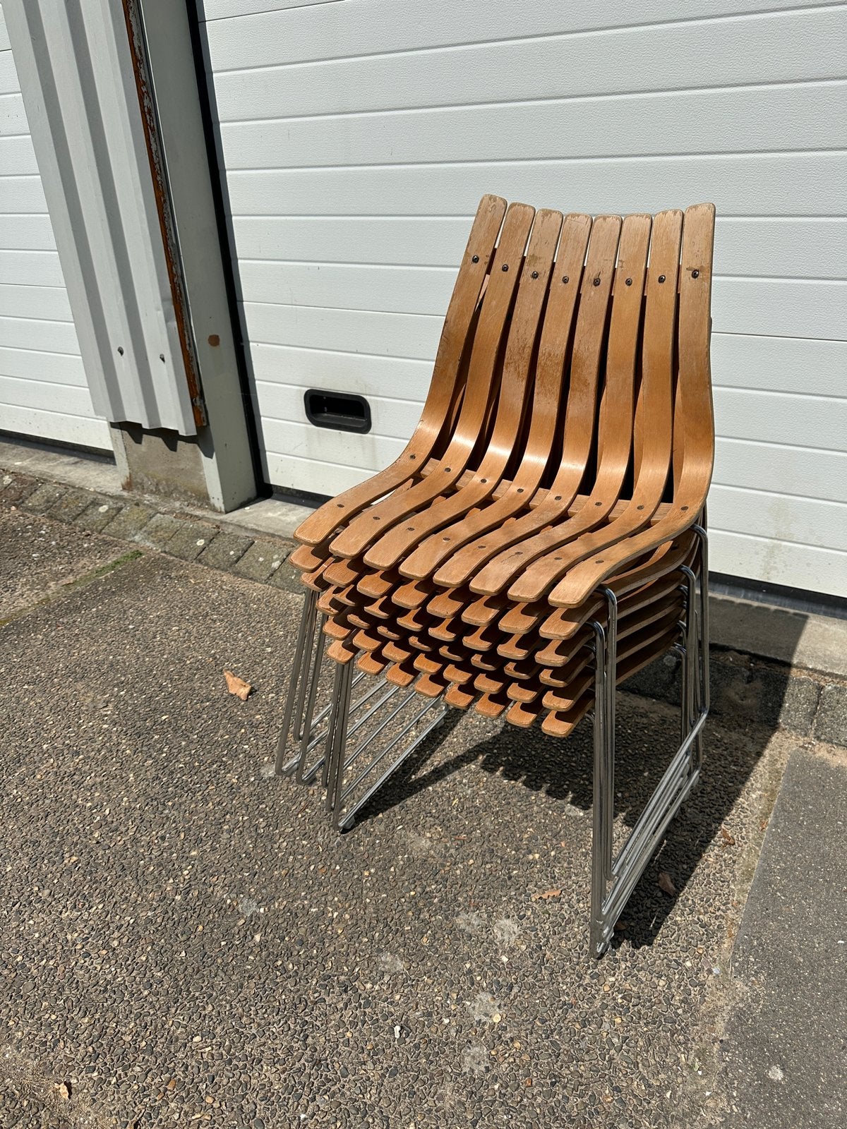 Hans brattrud scandia stoelen Hove Mobler vintage design, Huis en Inrichting, Stoelen, Ophalen, Gebruikt, Overige kleuren, X@x.com