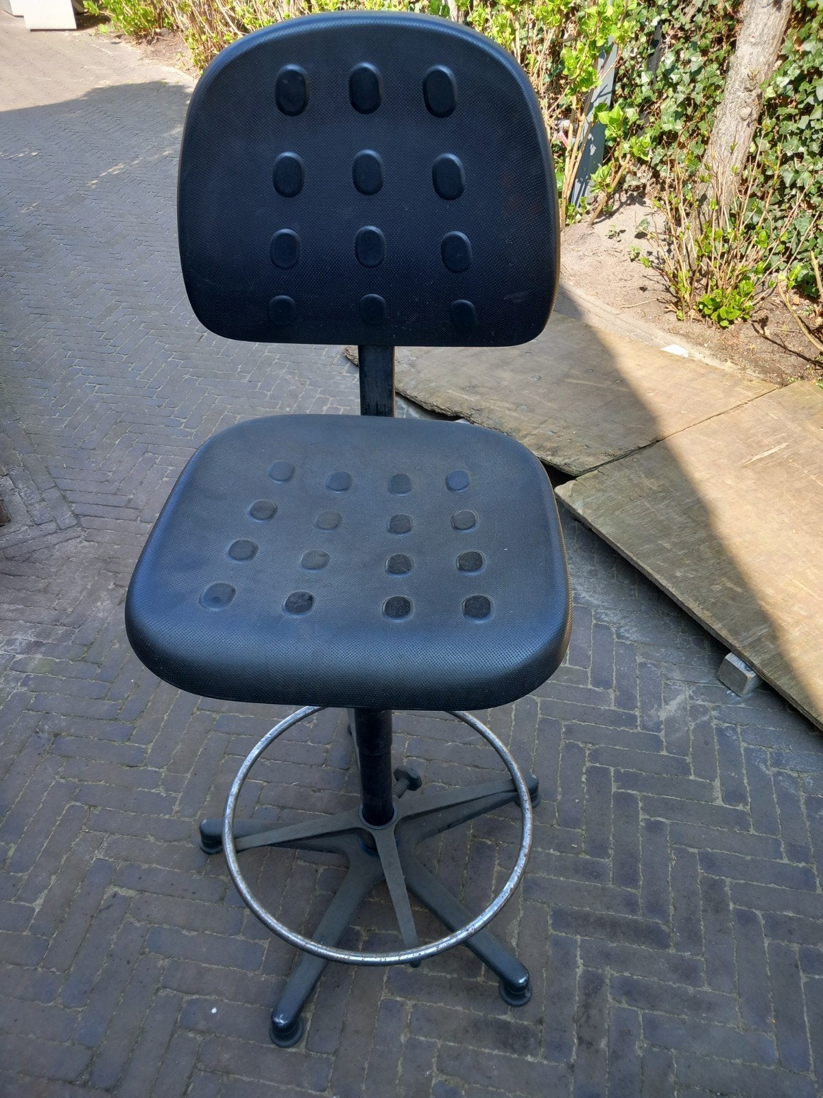 Labkoo Bureaustoel werkplaatsstoel  Zwart, Ophalen, Gebruikt, Zwart, Bureaustoel