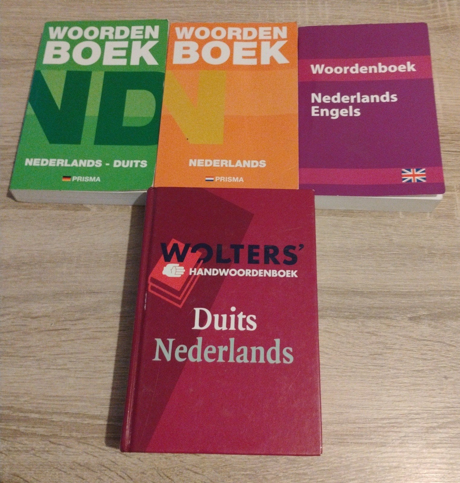 Complete set van 4 woordenboeken (NL-DE, NL, NL-EN, DE-NL), Ophalen of Verzenden