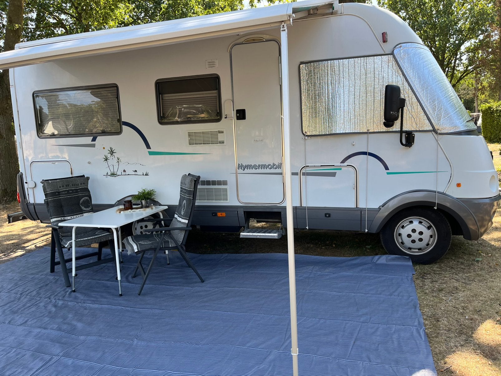 HYMER B574 CAMPER FIAT 2800 TD, Caravans en Kamperen, Campers, Ringverwarming, Fiat, Tot en met 2, Particulier