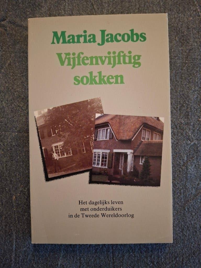 Vijfenvijftig sokken door Maria Jacobs., Ophalen of Verzenden, Tweede Wereldoorlog, Zo goed als nieuw, Overige onderwerpen