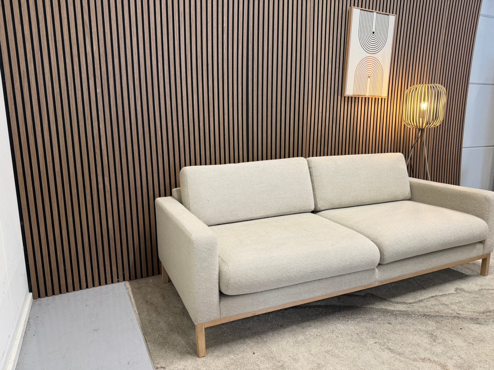 Bolia - Scandinvia 2,5 Zits Bank - Beige - Zeer Nette Staat, Tweepersoons, 75 tot 100 cm, Ophalen of Verzenden, Zo goed als nieuw
