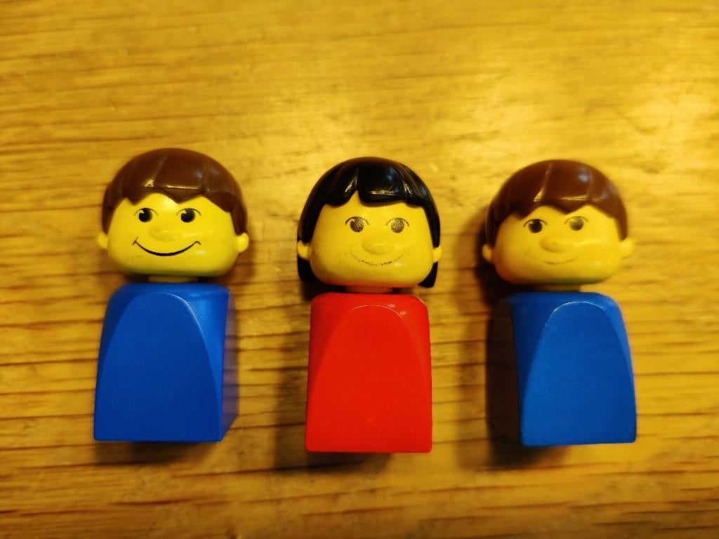 4224c01 Finger Puppet - Retro Lego vingerpoppen!, Inclusief minifiguren, Gebruikt, Overige thema's, Lego