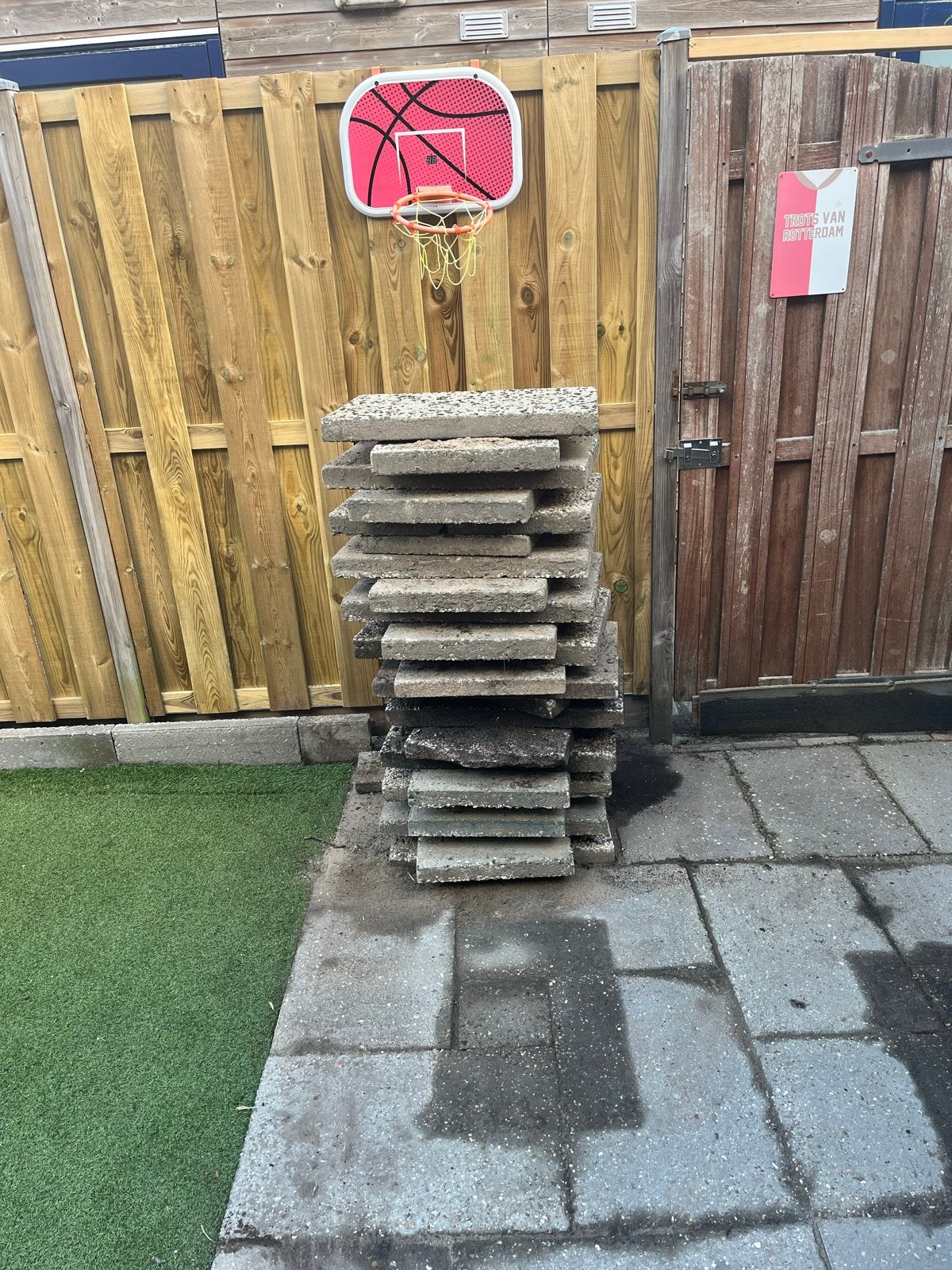 Grindtegels - Gratis af te halen, Tuin en Terras, Ophalen, Gebruikt, 10 m² of meer, Grind