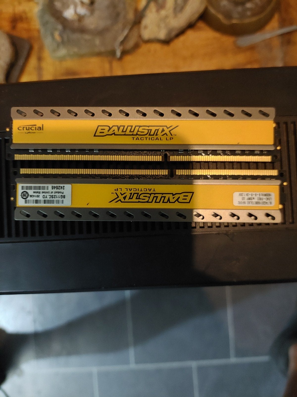 Crucial Ballistix Tactical LP DDR3 RAM - 2x 4GB, Gebruikt, Server, DDR3, Ophalen of Verzenden