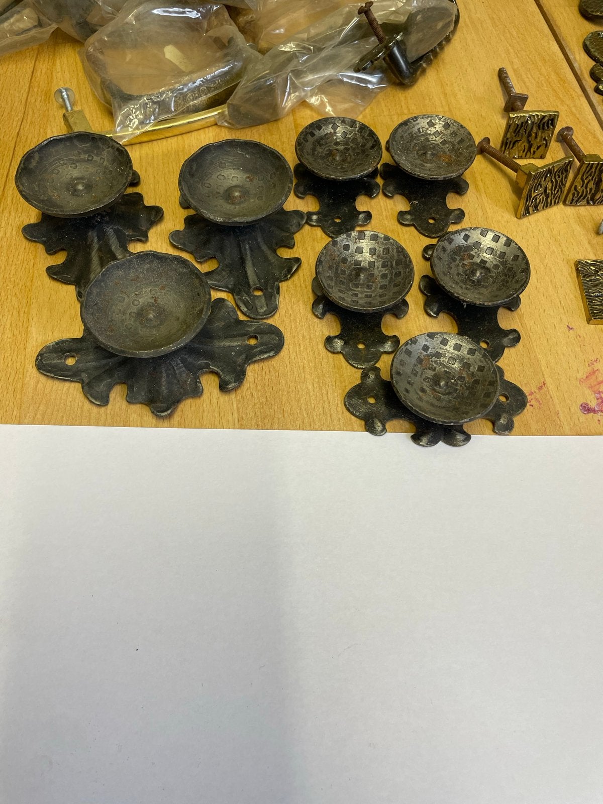 Vintage kastknoppen in twee maten, Ophalen of Verzenden