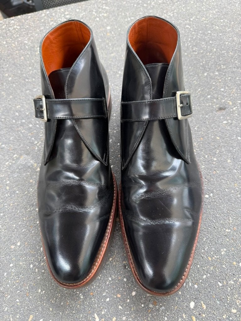 Zwarte heren boots met gesp, maat 44, Zwart, Boots, Ophalen of Verzenden, Artu Napoli