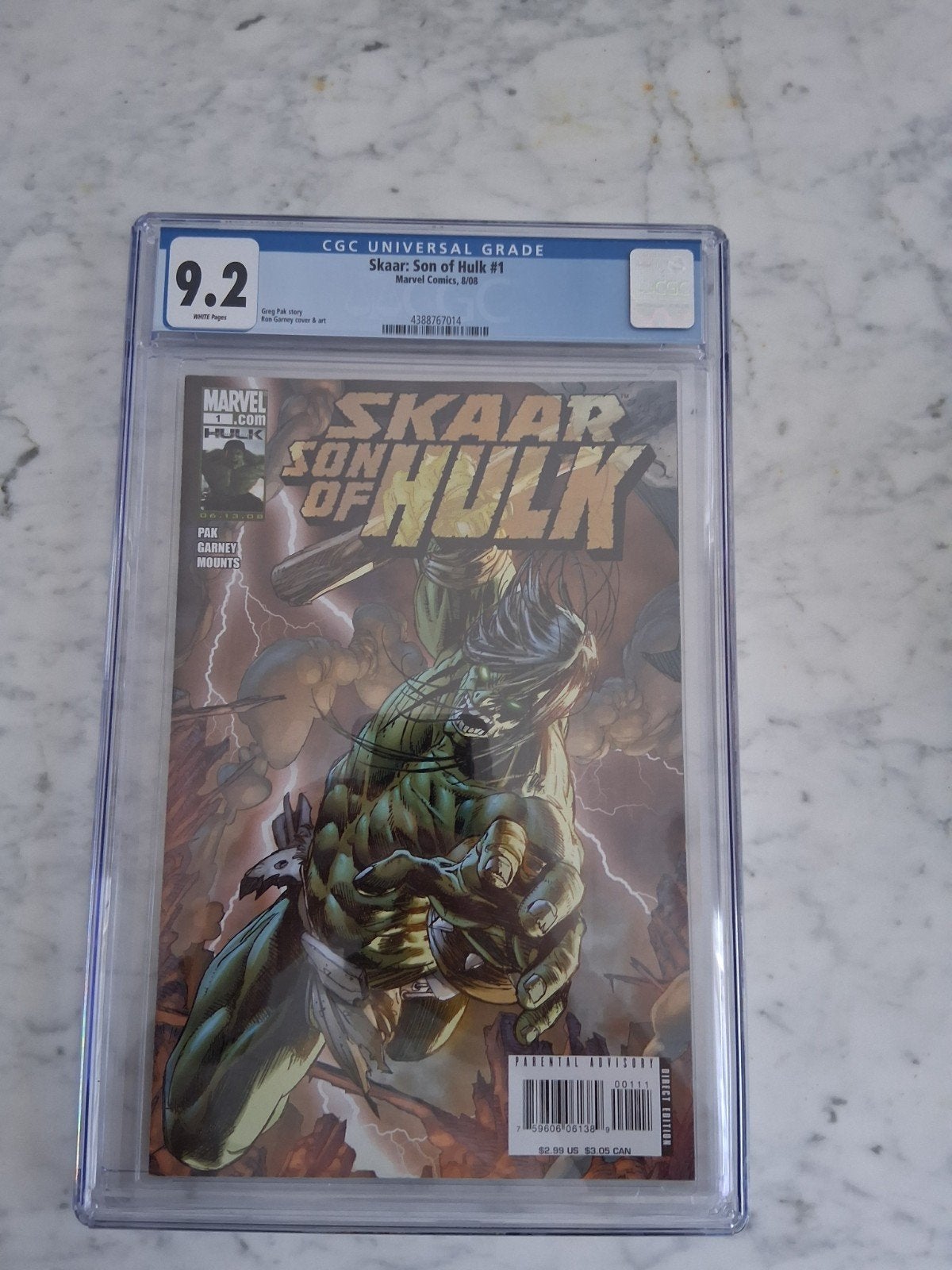 Skaar: Son of Hulk #1 CGC 9.2 - Marvel Comics, Eén stripboek, Ophalen of Verzenden, Zo goed als nieuw, Greg Pak