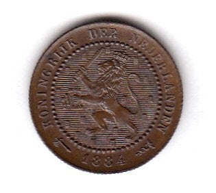 Willem III - 1 cent 1884 nagenoeg UNC -Sch.701, Postzegels en Munten, Munten | Nederland, Ophalen of Verzenden, Koning Willem III