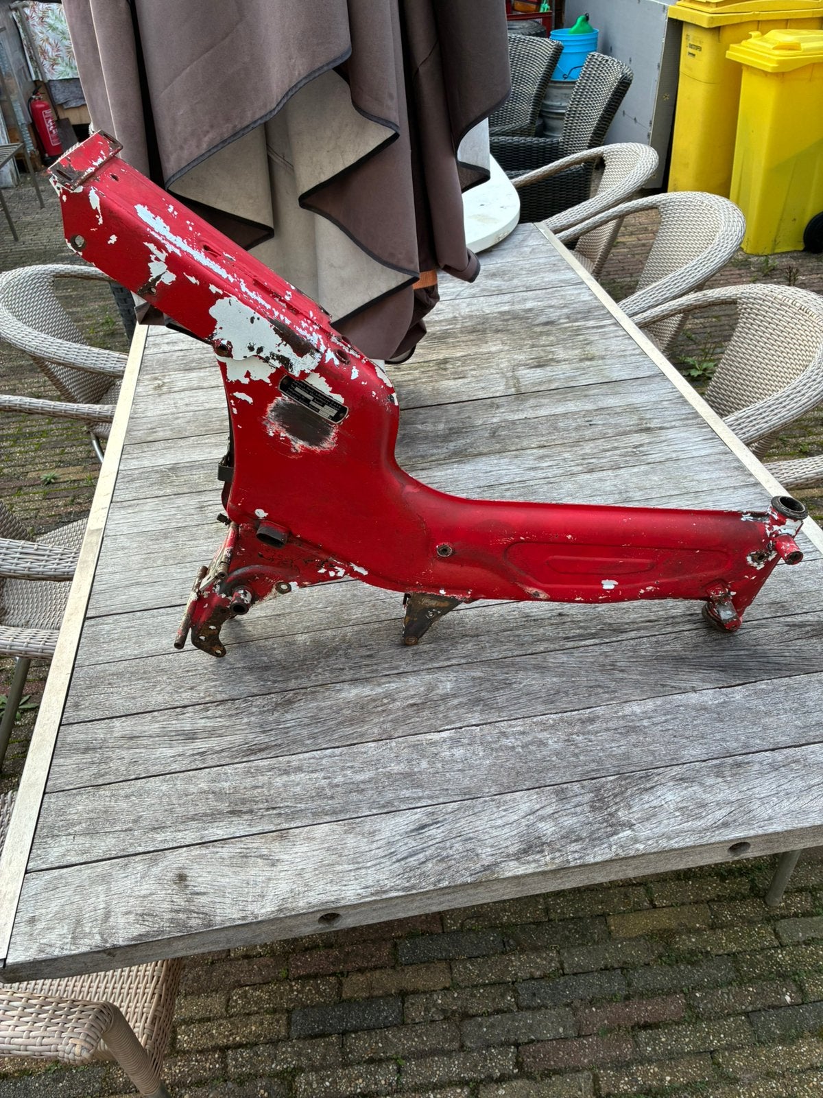 Kreidler rmc 1977 met kenteken, Fietsen en Brommers, Ophalen, Gebruikt, Frame