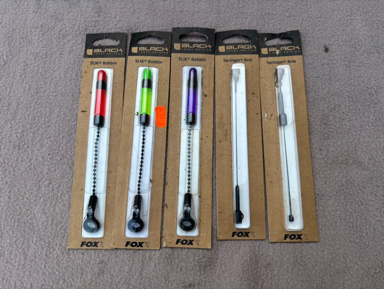 3 x nieuwe fox black label bobbins / hangers, Ophalen of Verzenden, Nieuw