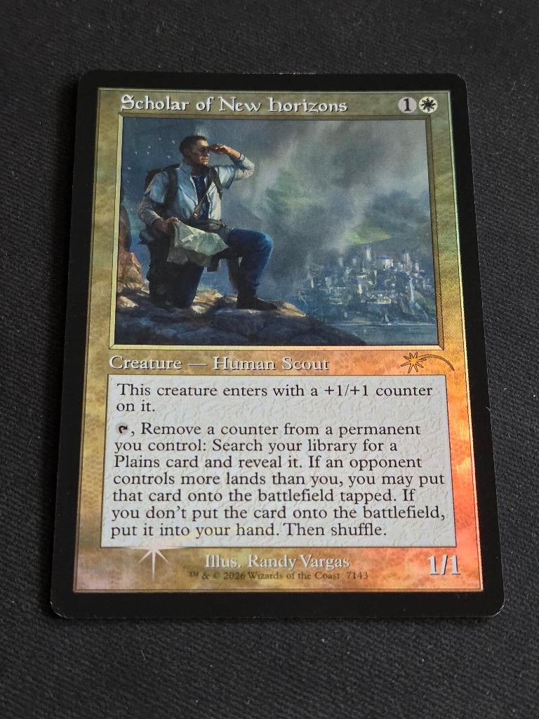 Scholar of New Horizons (foil), Hobby en Vrije tijd, Verzamelkaartspellen | Magic the Gathering, Ophalen of Verzenden, Zo goed als nieuw