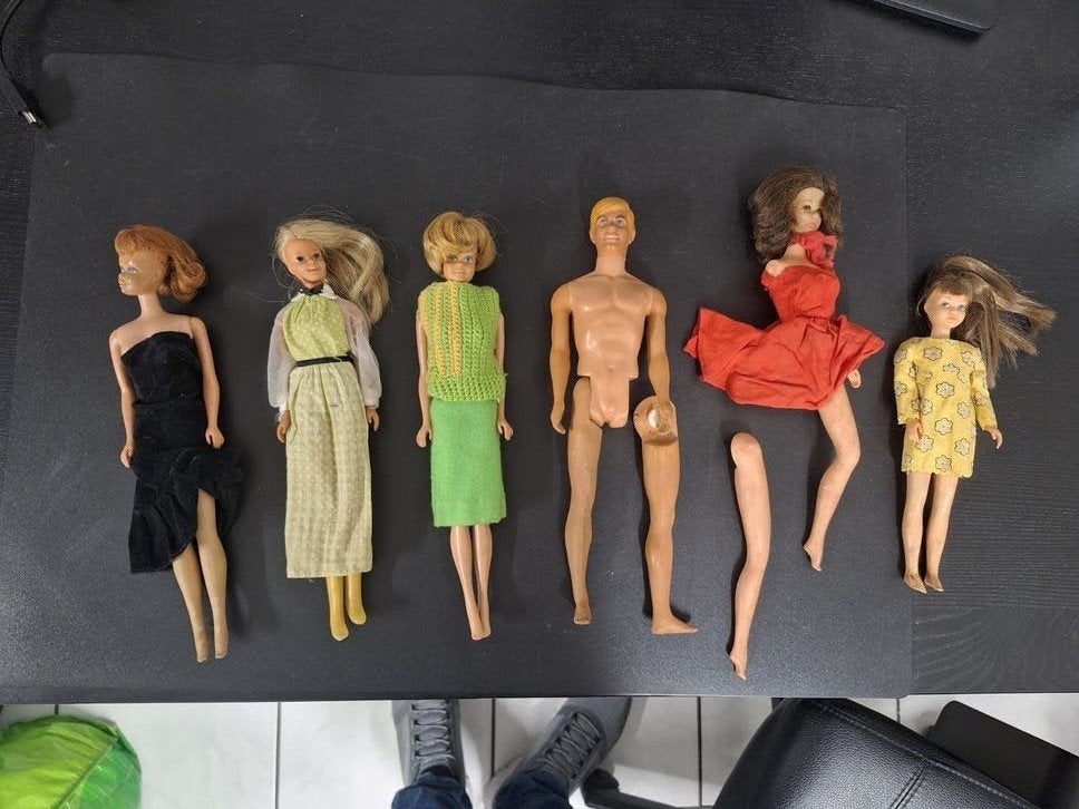 Vintage Barbie en Ken poppen  Jaren '60 Mattel made in Japan, Ophalen of Verzenden