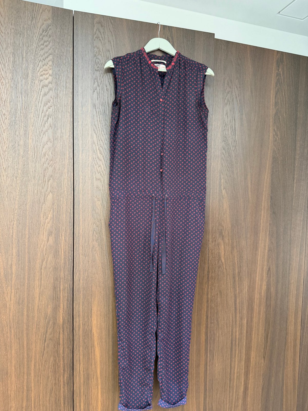 Maison Scotch Jumpsuit met print, Ophalen of Verzenden, Zo goed als nieuw, Maat 36 (S), Blauw