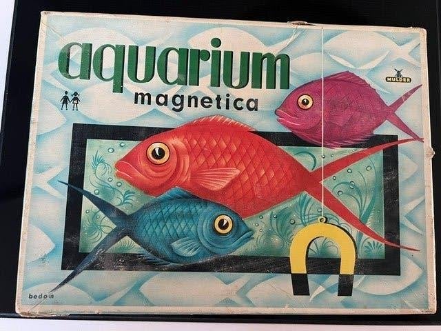 Mulder, Aquarium Magnetica leuk en nostalgisch visjes vangen, Hobby en Vrije tijd, Een of twee spelers, Ophalen of Verzenden, Zo goed als nieuw