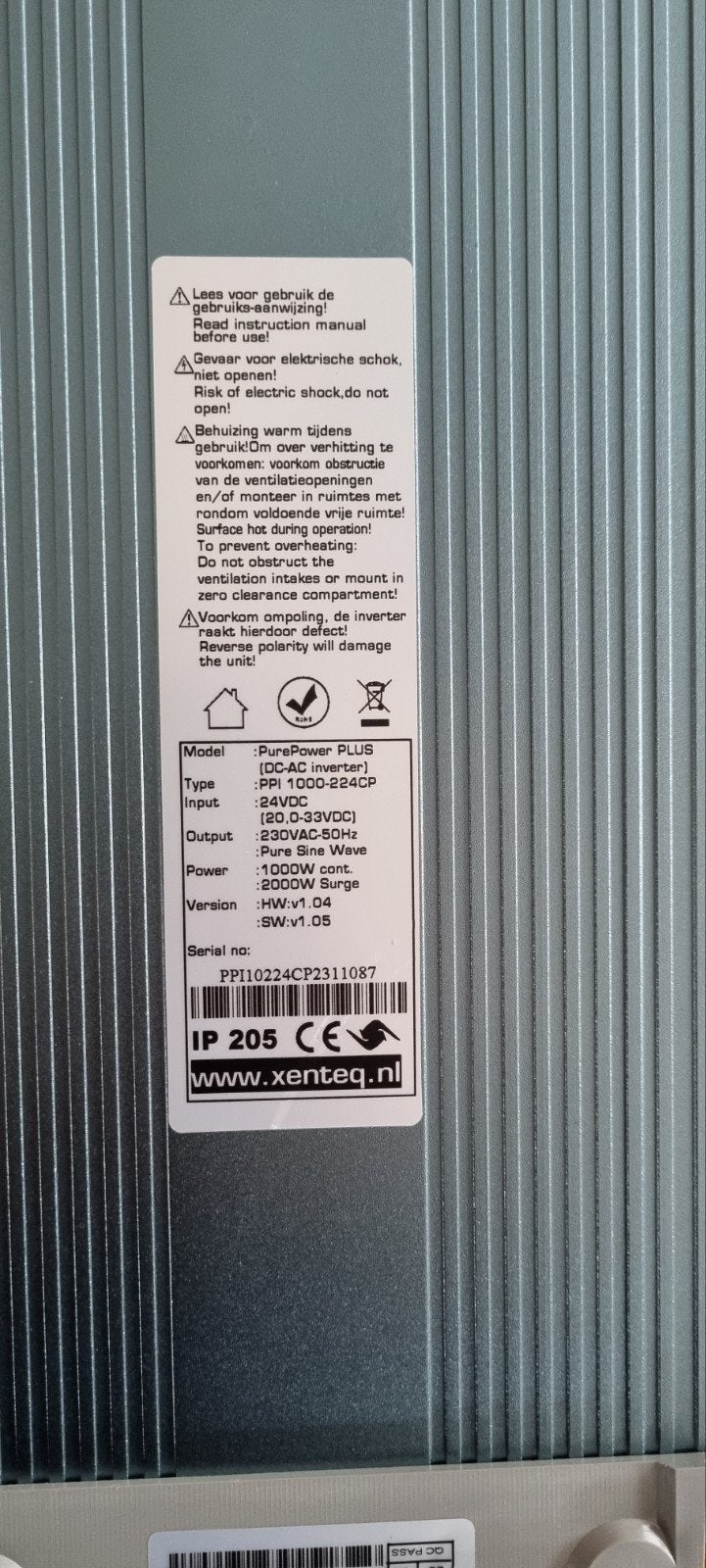 24V 1000W Zuivere Sinus Omvormer - PurePower PLUS, Ophalen of Verzenden, Overige typen