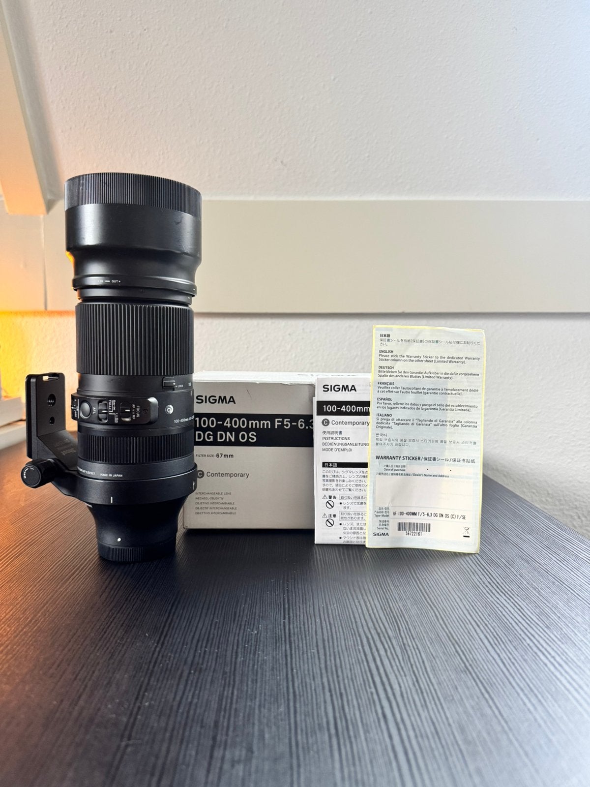 Sigma 100-400mm Sony E, Audio, Tv en Foto, Sony E-mount, Gebruikt, Sigma, Zonnekap