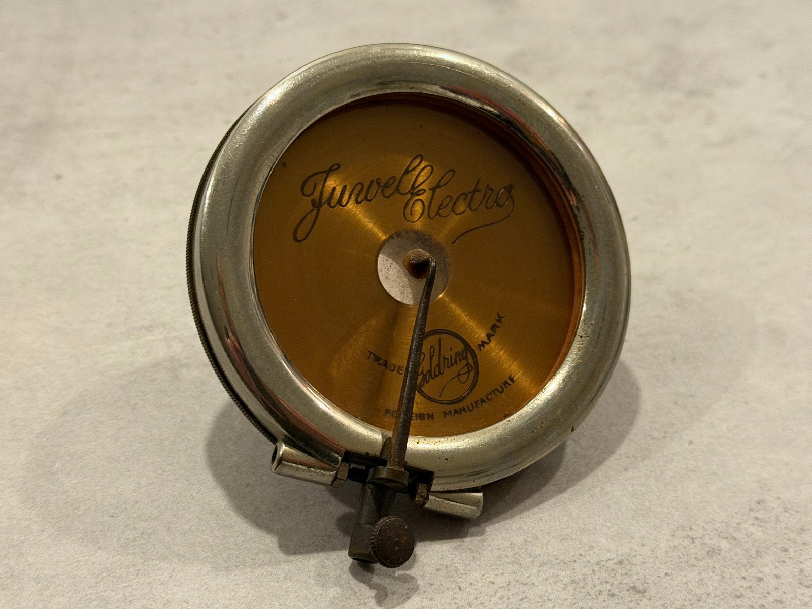 Antieke Juwel Electro Goldring element voor grammofoon, Ophalen of Verzenden