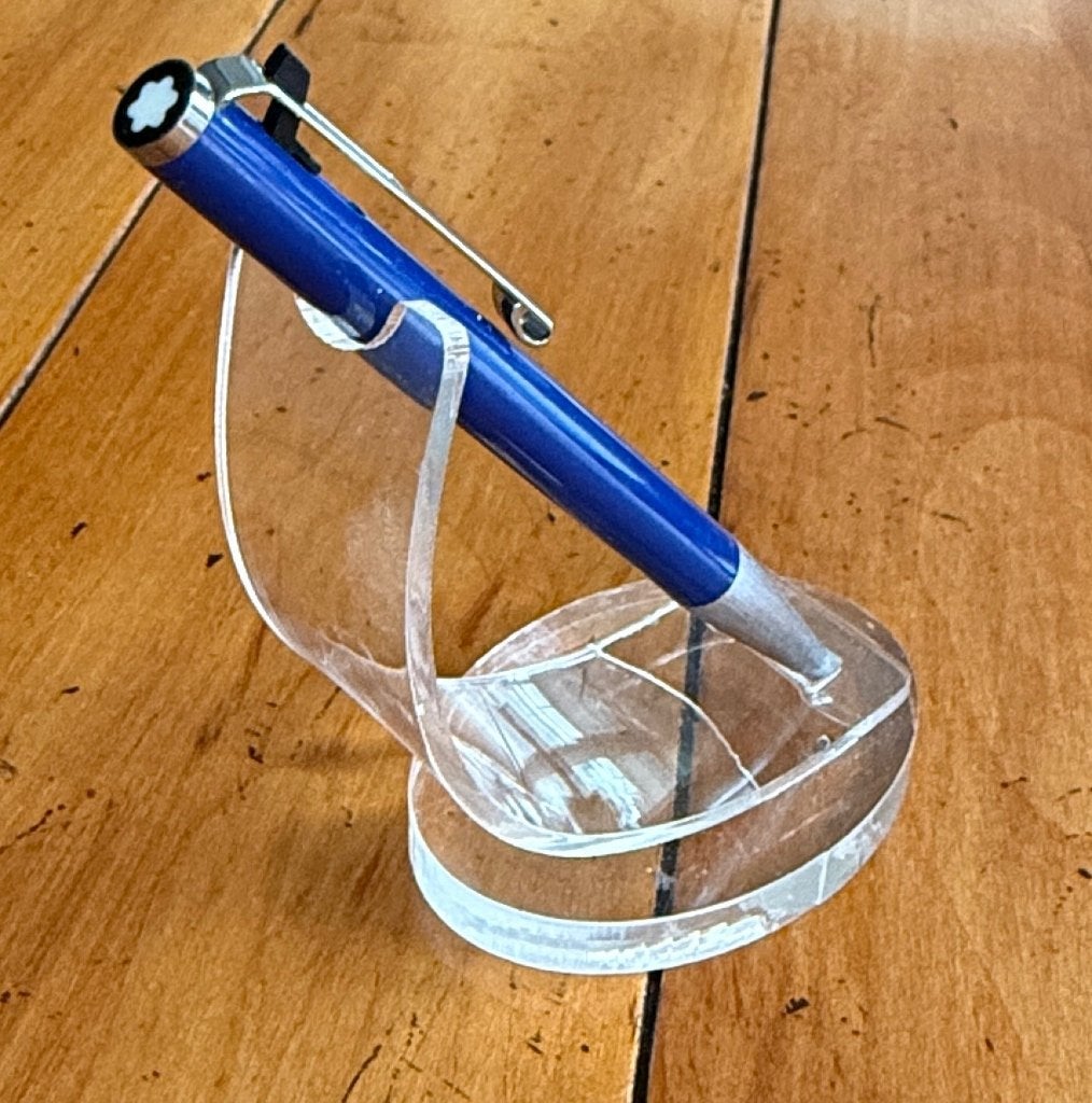 Montblanc No. 780 Balpen – Blauw & Aluminium met CT, Verzamelen, Pennenverzamelingen, Balpen, Ophalen of Verzenden, Zo goed als nieuw