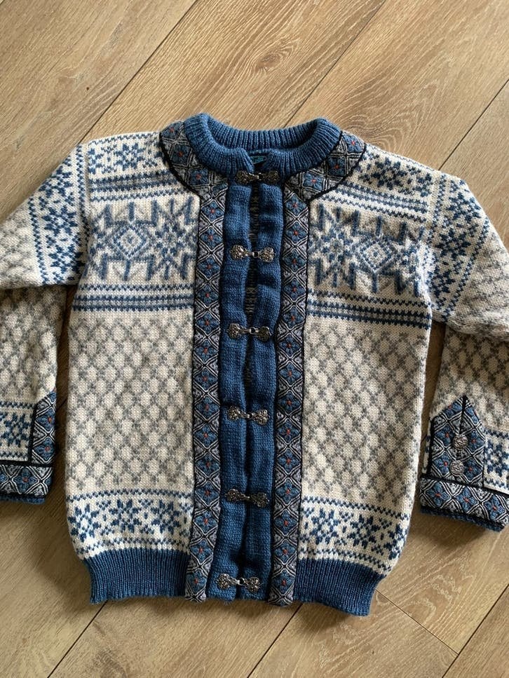 Dale of Norway wollen vest S bohemian wool cardigan, -, Blauw, -, Ophalen of Verzenden