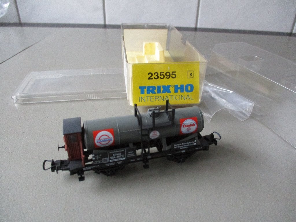 Trix Ketelwagen Standard Essolub no 23595, Gelijkstroom, Trix, Wagon, Ophalen of Verzenden